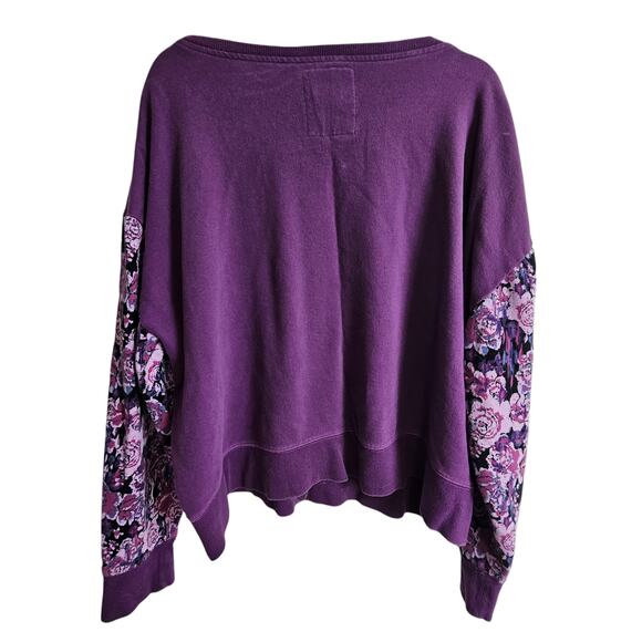 Life Is Good Sweater Stay True Pullover Sweater Womens XXL Purple Knit Sweater - Picture 10 of 10